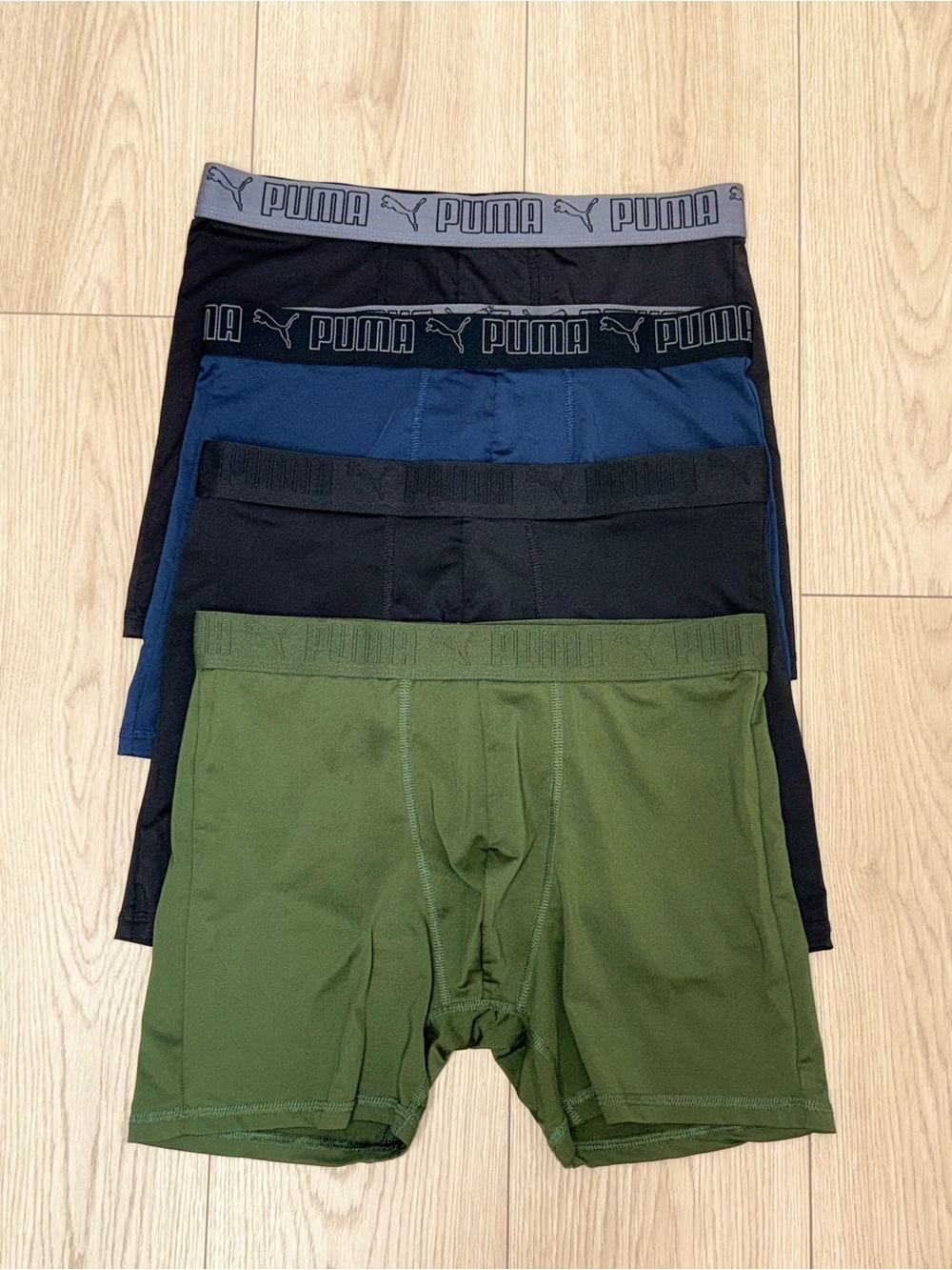 Puma Mens Large Boxer Briefs Multicolor Lot Of 4 NWOT